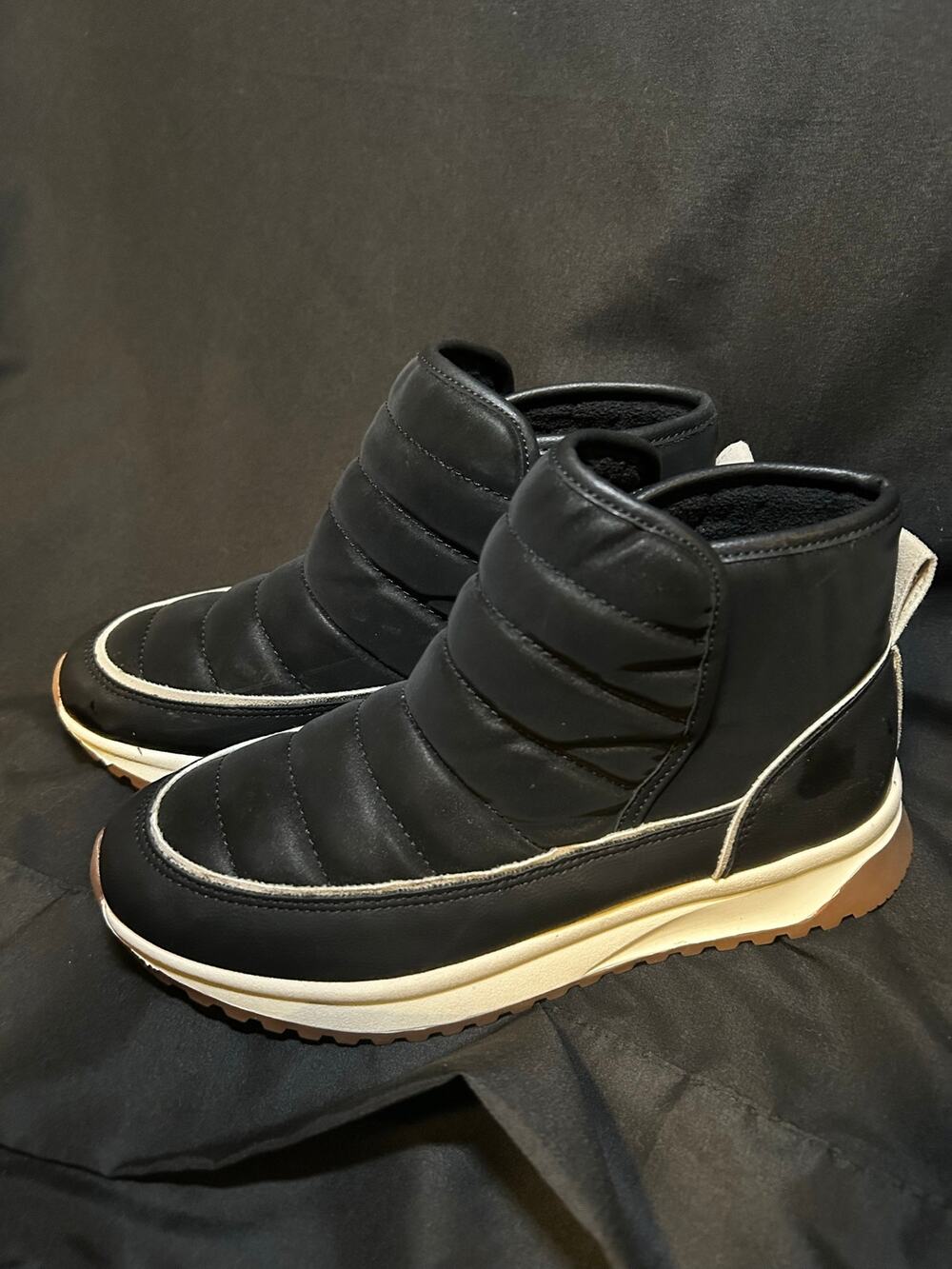 Yellow Box Ravel Black Puffer Slip-On Winter Sneaker Boots Women’s Size [39]